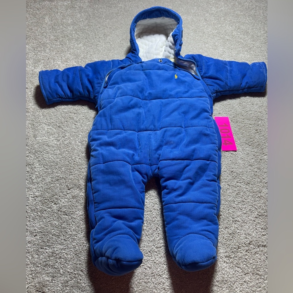 Ralph Lauren baby snowsuit thick winter jacket sz 9m